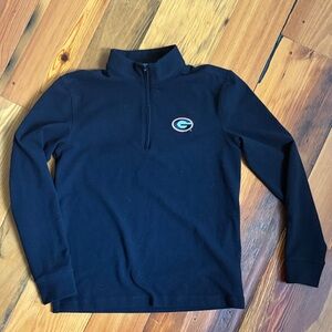 Black Quarter-Zip Pullover with Georgia logo Boys size 10